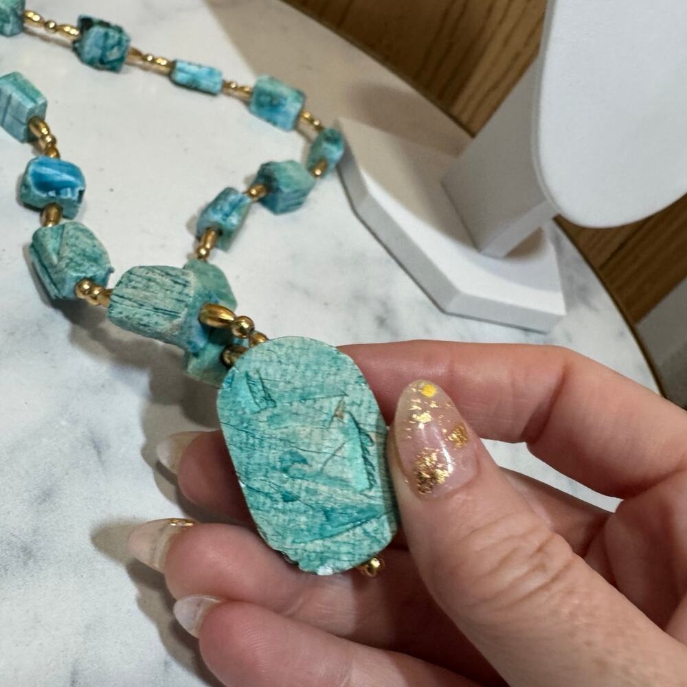 Egyptian Revival scarab necklace - Picture 3 of 5